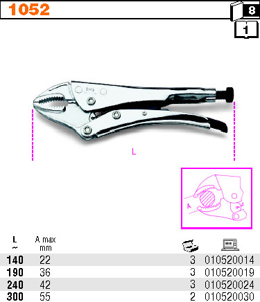 KLEŠTĚ SIKO-MODEL 1052 140MM