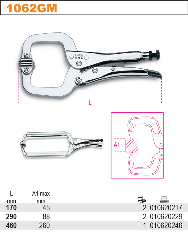KLEŠTĚ SIKO SAMOBLOKUJÍCÍ TYP ''C''-MODEL 1062GM 290MM''