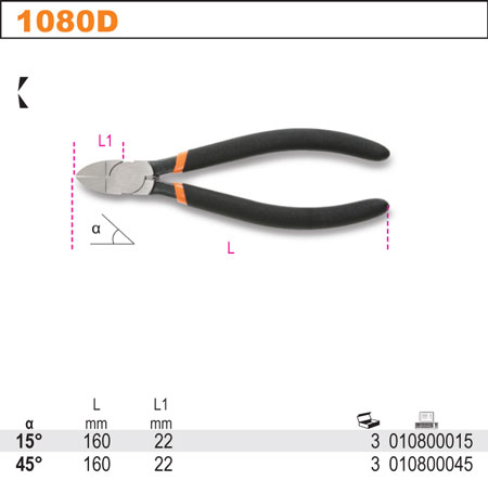 KLEŠTĚ ŠTÍPACÍ BOČNÍ-MODEL 1080D