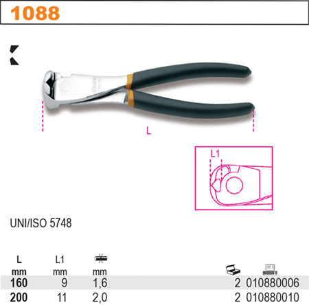 KLEŠTĚ ŠTÍPACÍ ČELNÍ-MODEL 1088/200 200MM