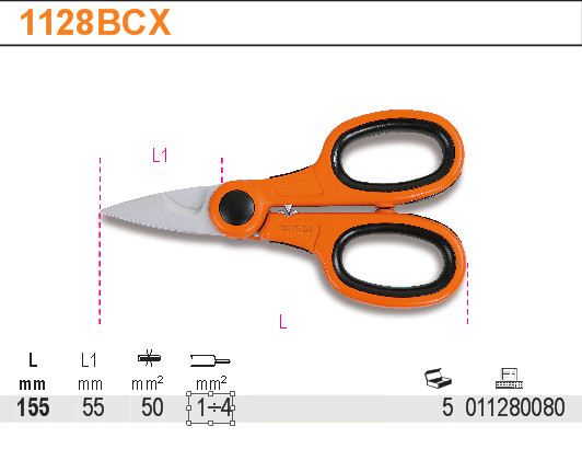 NŮŽKY ELEKTRIKÁŘSKÉ NA STŘÍKÁNÍ KABLŮ-MODEL 1128BCX