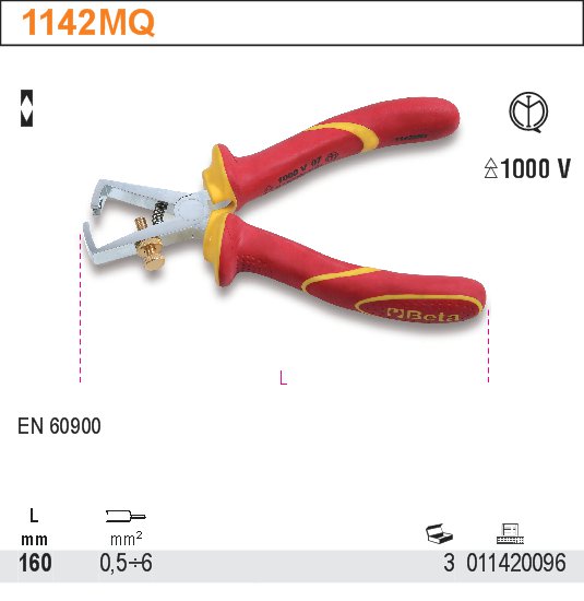 KLEŠTĚ NA STAHOVÁNÍ IZOLACÍ-MODEL 1142MQ160