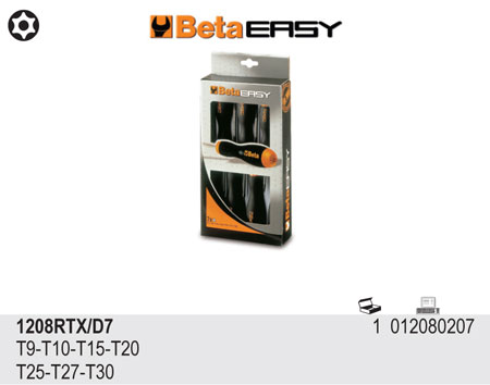 SADA ŠROUBOVÁKŮ PROFIL TAMPER RESIST.TORX-MODEL 1208RX/D7 7 KS
