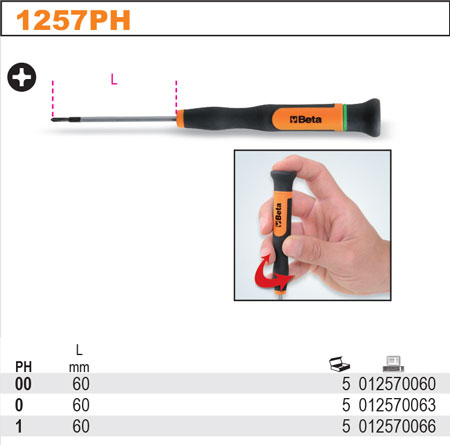 ŠROUBOVÁK PRECIZNÍ KŘÍŽOVÝ-MODEL 1257PH PH00