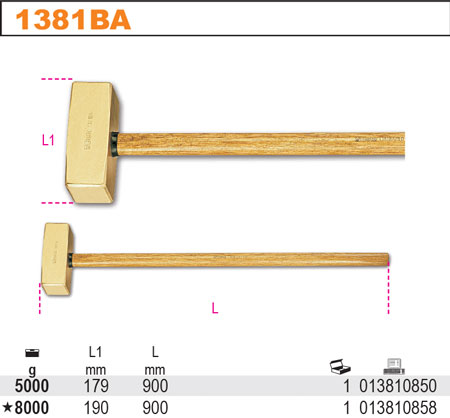 KLADIVO OBOURUČNÍ NEJISKŘÍCÍ-MODEL 1381BA 8000G