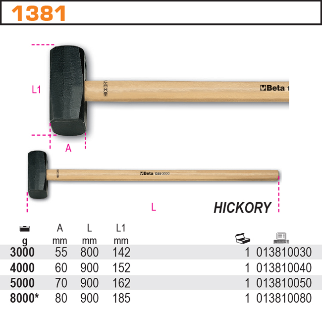 KLADIVO OBOURUČNÍ-MODEL 1381 3000G