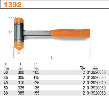 KLADIVO NEODRAZIVÉ-MODEL 1392 30MM