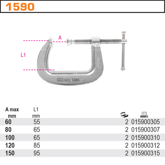 SVĚRKA STANDARTNÍ-MODEL 1590/60MM