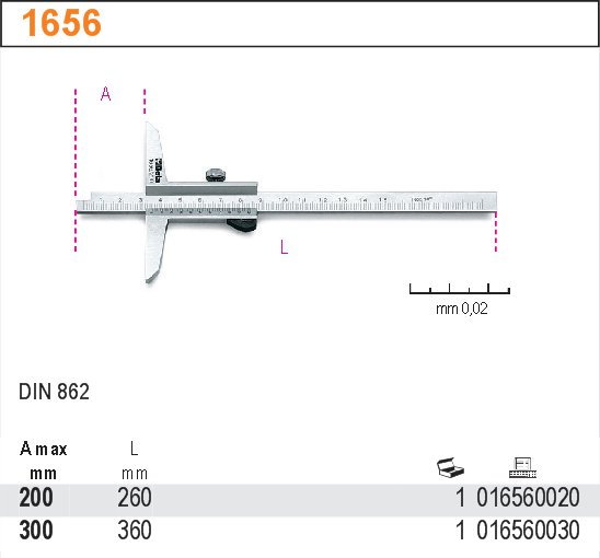 HLOUBKOMĚR-MODEL 1656 0-200MM