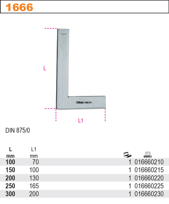 1666 250 PŘESNÝ ÚHELNÍK
