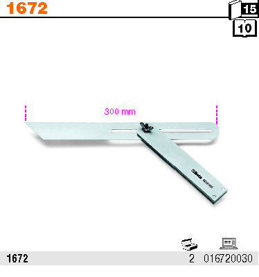 UHELNÍK STAVITELNÝ-MODEL 1672 300MM