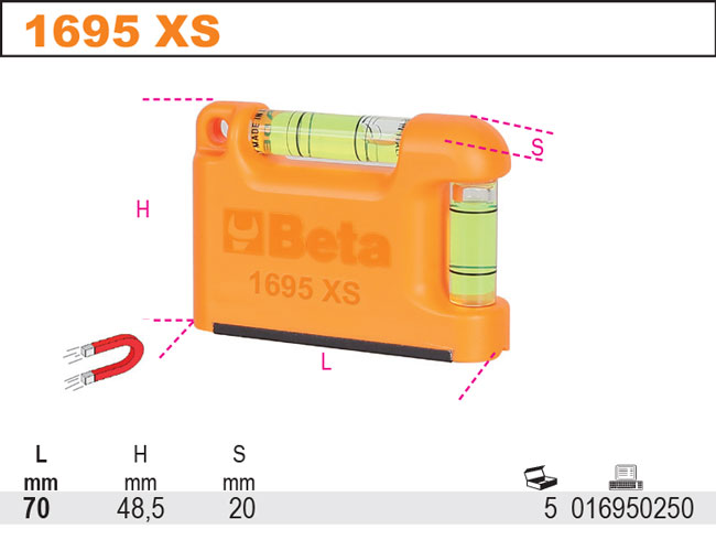 1695 XS VODOVÁHA MAGNETICKÁ
