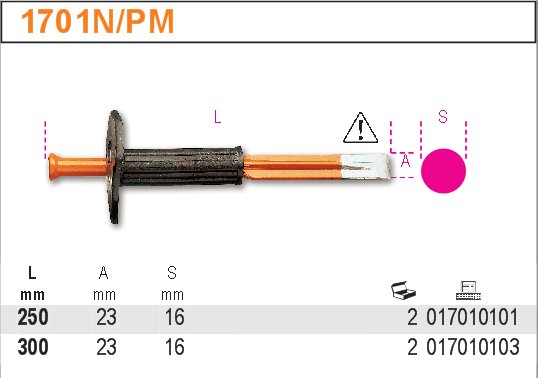 SEKÁČ S OCHRANOU DLANĚ-MODEL 1700NPM 16X300MM