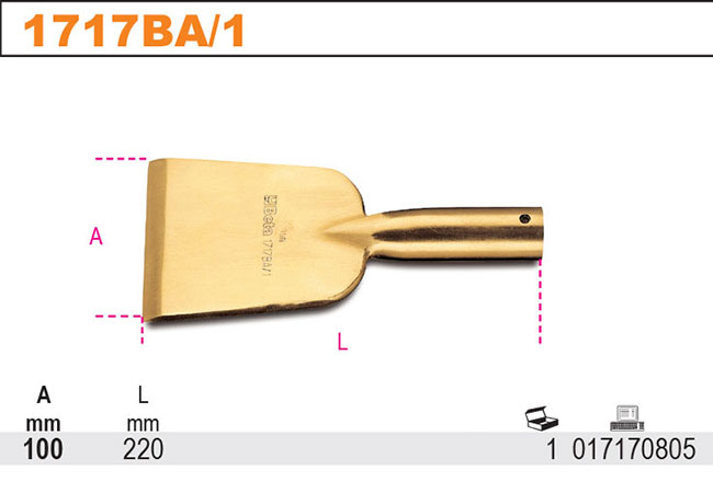 ŠKRABKA PLOCHÁ NEJISKŘÍCÍ-MODEL 1717BA 100MM