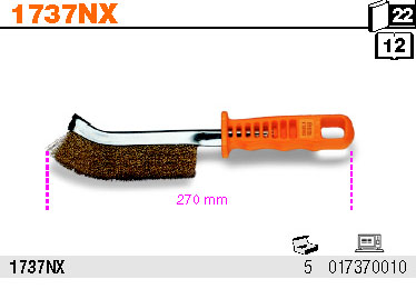 KARTÁČ NA ČIŠTĚNÍ BRZDOVÝCH DESTIČEK-MODEL 1737NX