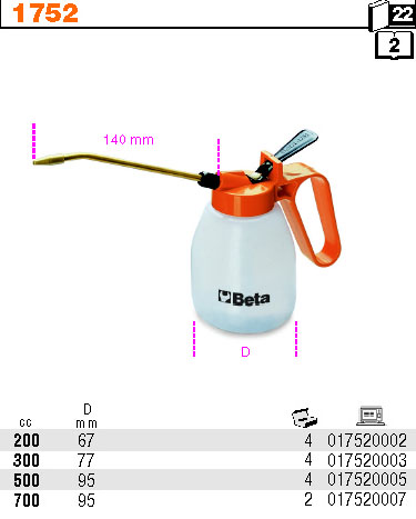 OLEJNIČKA TLAKOVÁ Z PVC-MODEL 1752 V  700ML