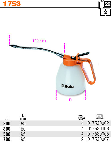 OLEJNIČKA TLAKOVÁ Z PVC-MODEL 1753 V 300ML