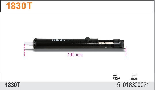 ODSÁVAČ CÍNU S TRYSKOU ANTISTAT. PTFE-MODEL 1830T
