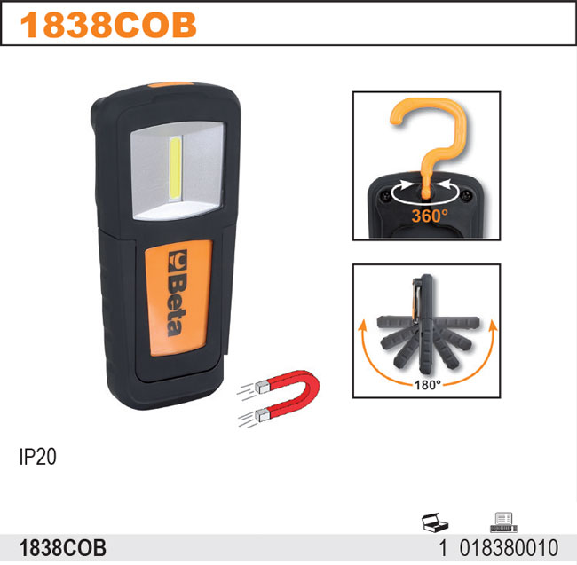 1838 COB-MINI DOBÍJECÍ LED, 1 SVĚTLO