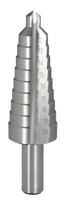 Stupňovité vrtáky, sada 3 ks, 4 – 30 mm