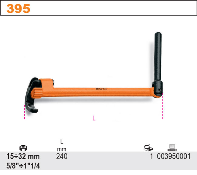 VODOVODNÍ KLEŠTĚ KLOUBOVÉ-MODEL 395 FI 15 32 MM, 5/8''- 1.1/4''