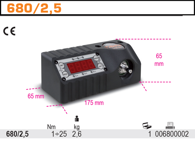 TESTER ELEKTRONICKÝ OBOUSMĚRNÝ-MODEL 680 1-25NM
