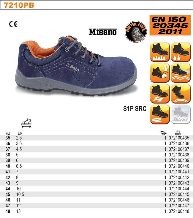 BEZPEČNOSTNÍ POLOBOTKY S3 KOŽENÉ, VODOVZDORNÉ, MODEL 7200PN VELIKOST 36