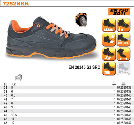 POLOBOTKY BEZPEČNOSTNÍ Z NUBUKU VODĚODOLNÉ-MODEL 7252NKK ROZMĚR  45