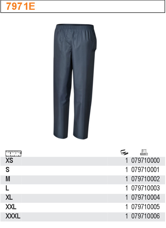KALHOTY PRACOVNÍ EASYZ PVC VODĚODOLNÉ TMAVĚ MODRÉ-MODEL 7971E ROZMĚR  XXL