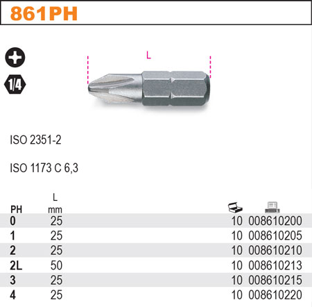 BIT KŘÍŽOVÝ-MODEL 861PH PH4