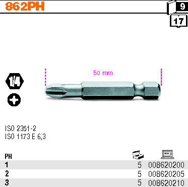 BIT KŘÍŽOVÝ-MODEL 862PH PH2