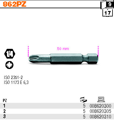 BIT KŘÍŽOVÝ-MODEL 862PZ PZ3