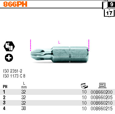 BIT KŘÍŽOVÝ-MODEL 866PH PH3
