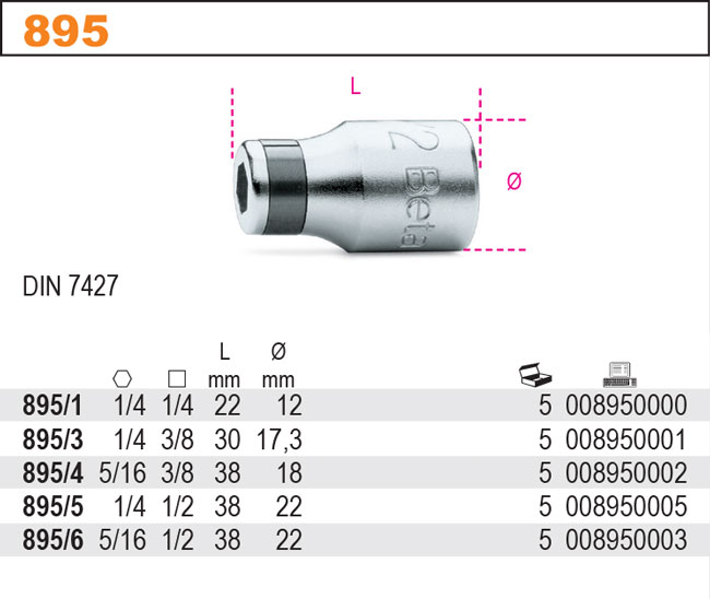 DRŽÁK HLAVIC-MODEL 895 5/16''-3/8''