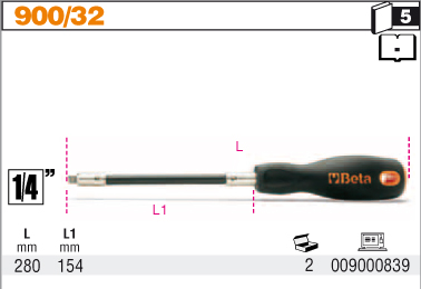 DRŽÁK NA HLAVICE FLEXIBILNÍ-MODEL 900/32 1/4''