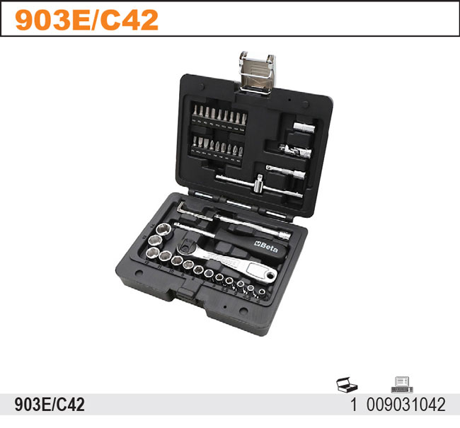 903 E/C42-42 HLAVICE + 1/4'' OBOUSTRANNÁ RÁČNA