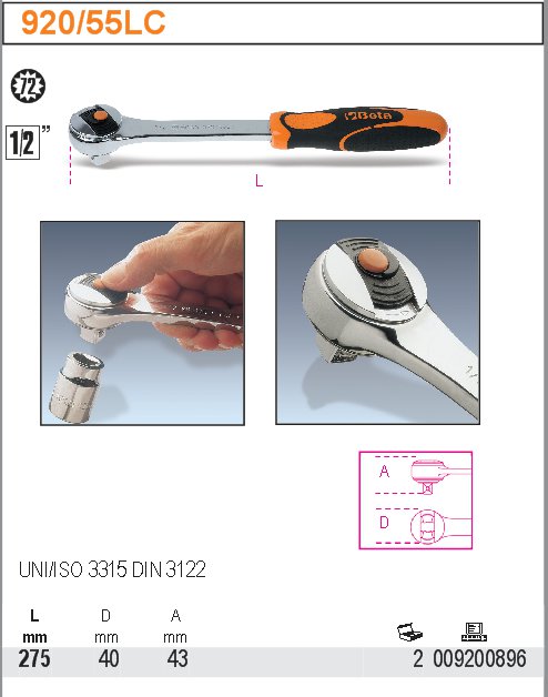 RÁČNA S MECHANICKOU ZÁPADKOU-MODEL 920/55LC