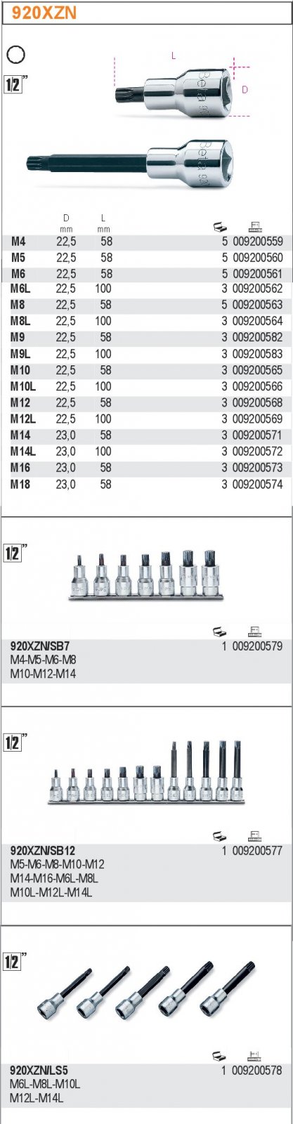 HLAVICE PROFIL XZN-MODEL 920XZN M18