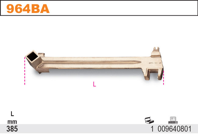 KLÍČ NA ZÁTKY NEJISKŘÍCÍ-MODEL 964BA 385MM