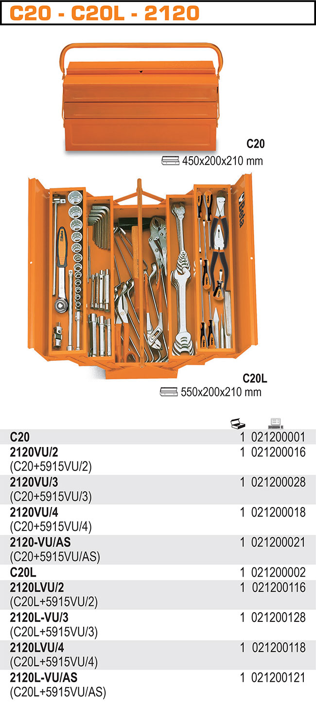 SKŘÍNKA NÁŘAĎOVÁ 5 ČÁSTI KOVOVÁ-MODEL 2120