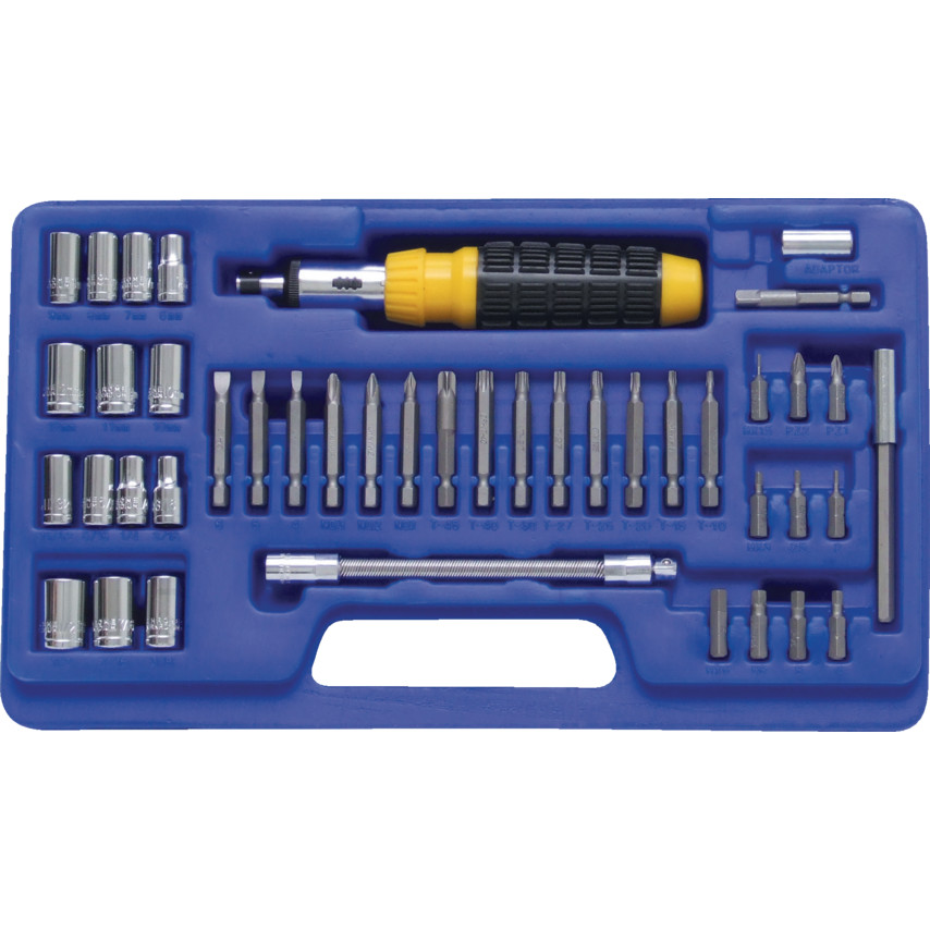 Sada hlavic RDS43 1/4" - metrický,palcový, bity - 43.dílná sada SEN5820040K