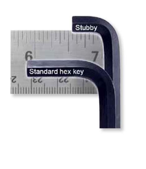 Sada L.-klíčů/inch Stubby SBLX13 Long