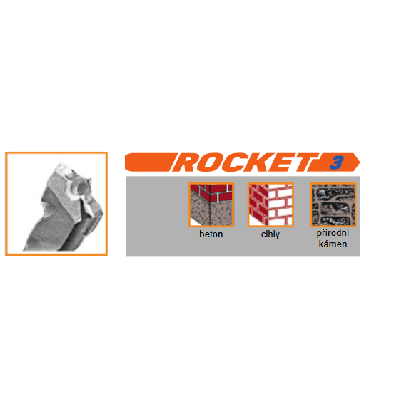 ROCKET3, 14.0x160(210)mm SDS-plus