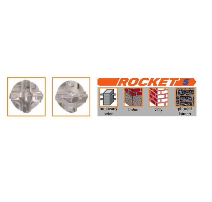 SDS MAX Rocket5 37x570/450mm SDS-MAX