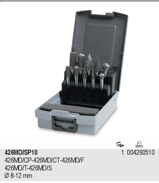 SADA PILNÍK ROTAČNÍ Z KARBIDU-MODEL 426MD/SP10