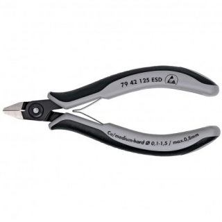 KNIPEX 7942125 ESD Přesné boční štípací kleště pro elektroniku