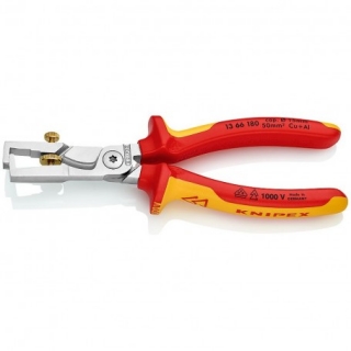 KNIPEX 1366180 Odizolovací kleště s kabelovými nůžkami StriX VDE 1000
