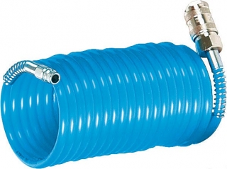 Spirálová PU hadice 5 m, O 6 mm, 10 bar