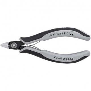 KNIPEX 7942125Z ESD Přesné boční štípací kleště pro elektroniku