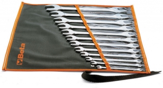 SADA PLOCHÝCH KLÍČŮ OBOUSTRANNÝCH-MODEL 55/B12 12 KS 6-32MM, V POUZDŘE